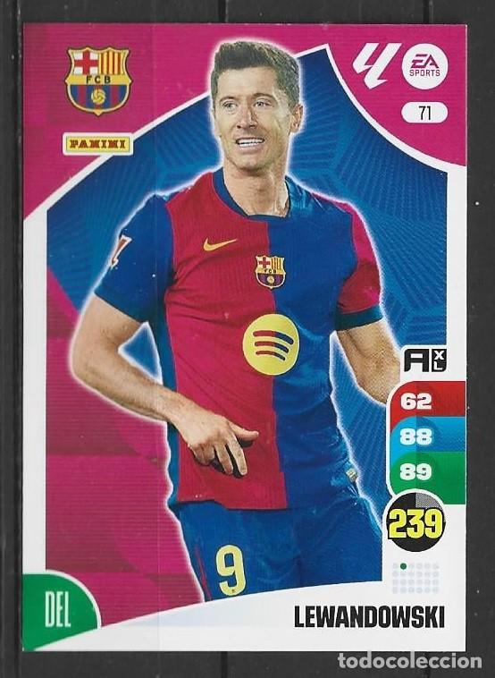 Cromos de F&uacute;tbol: Adrenalyn 24/25 - Lewandowski - N&ordm; 71 - FC Barcelona