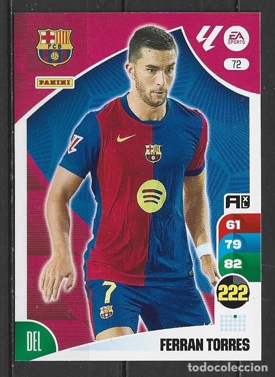 Cromos de F&uacute;tbol: Adrenalyn 24/25 - Ferran Torres - N&ordm; 72 - FC Barcelona