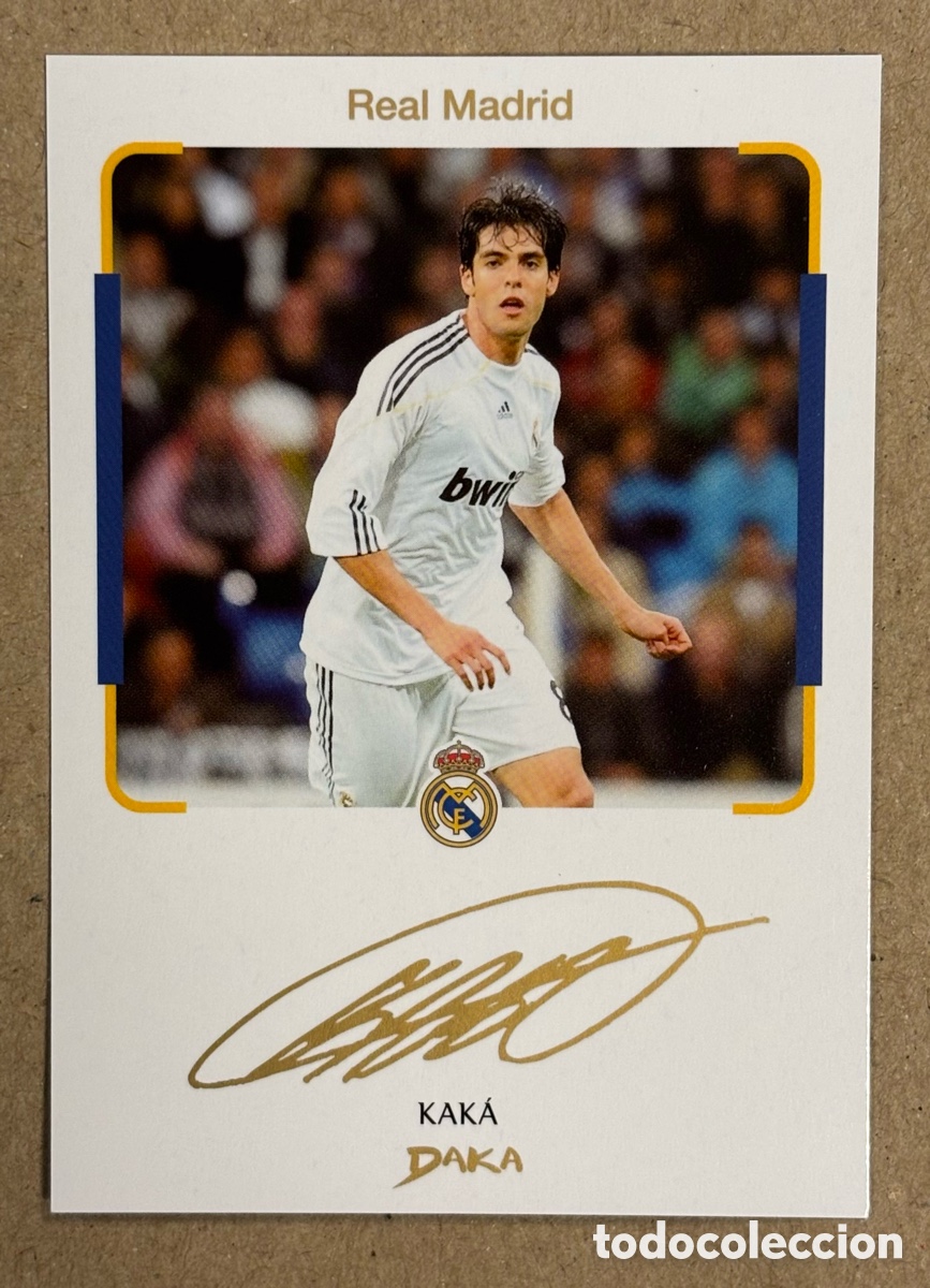 Cromos de F&uacute;tbol: KAKA . CARTA DAKA TOP AUDIENCE REAL MADRID 2025/26. CON AUT&Oacute;GRAFO IMPRESO.