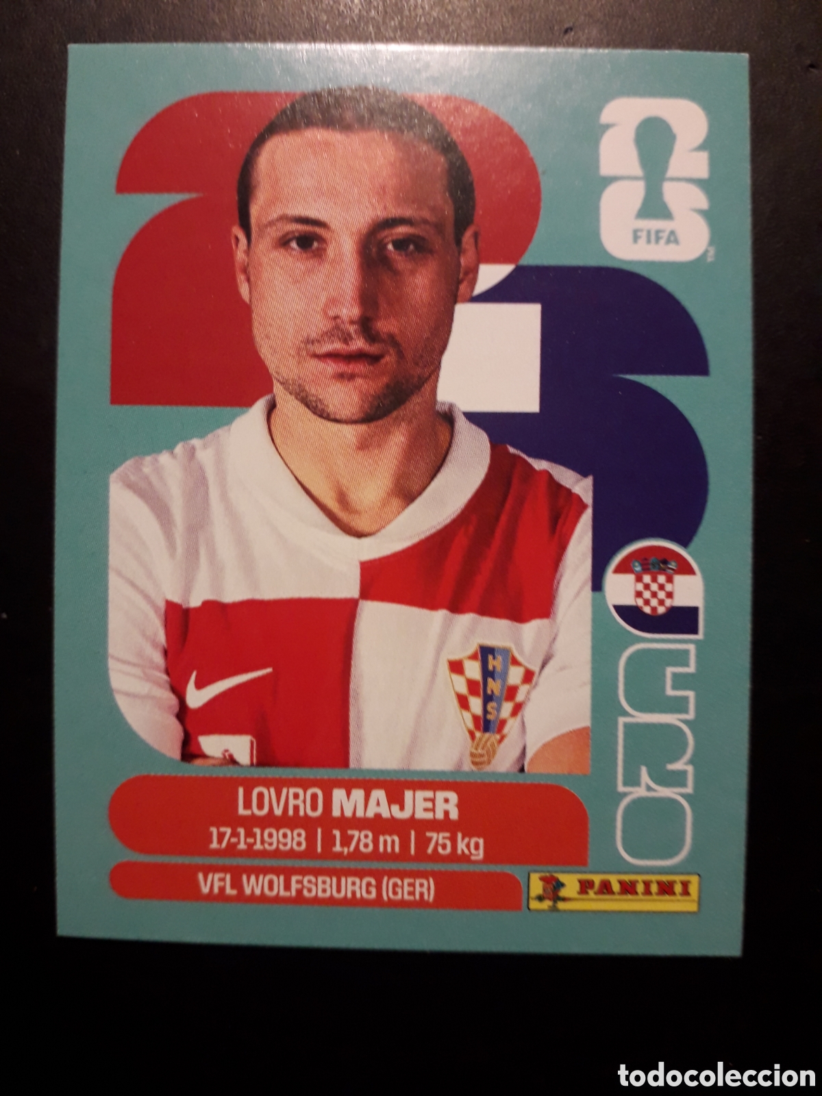 Cromos de F&uacute;tbol: MAJER CROACIA CRO 12 MUNDIAL F&Uacute;TBOL 2026 FIFA WORLD CUP PANINI SIN PEGAR PEDIDO M&Iacute;NIMO 3&euro;