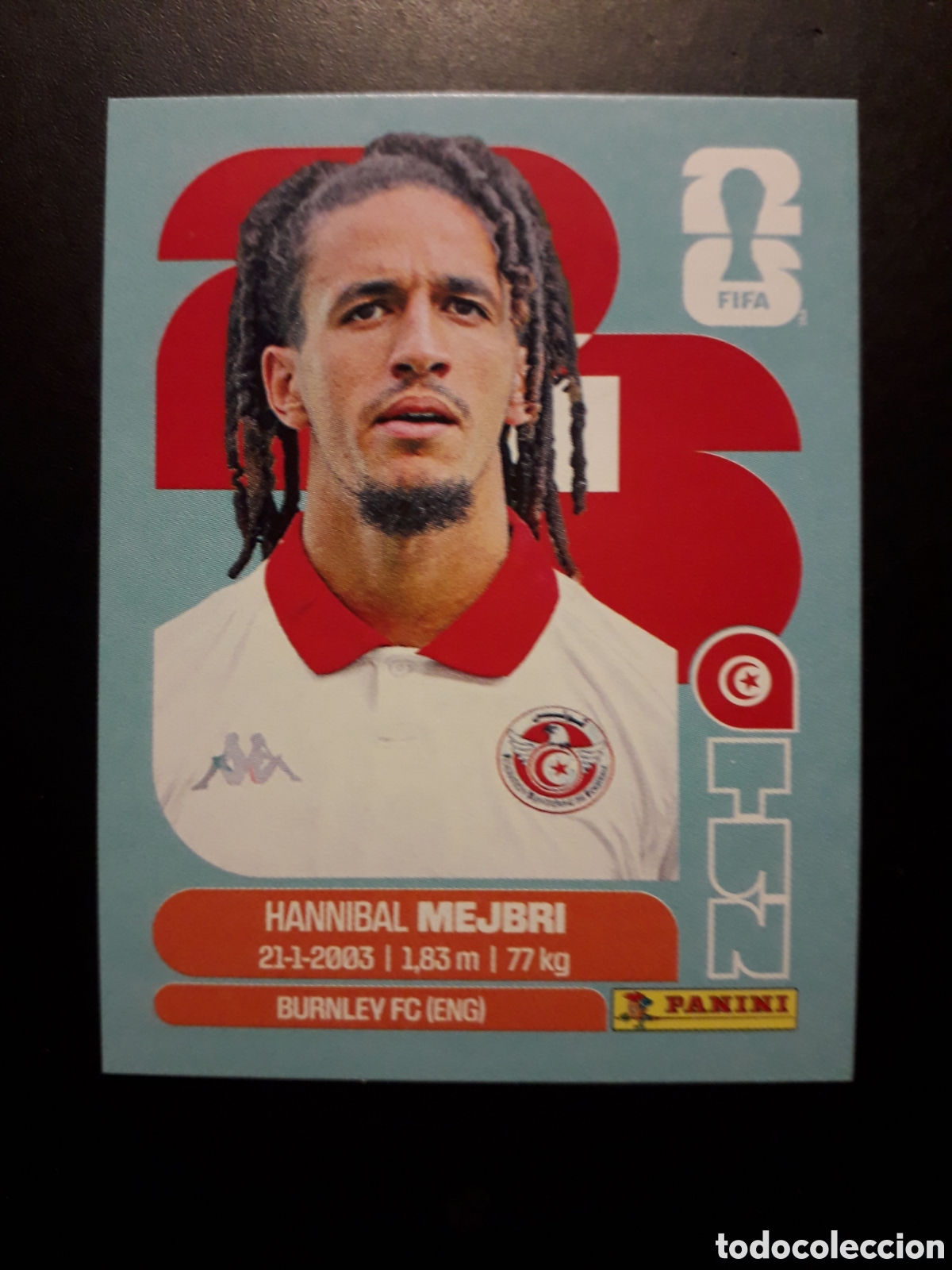 Cromos de F&uacute;tbol: MEJBRI T&Uacute;NEZ TUN 14 MUNDIAL F&Uacute;TBOL 2026 FIFA WORLD CUP PANINI SIN PEGAR PEDIDO M&Iacute;NIMO 3&euro;