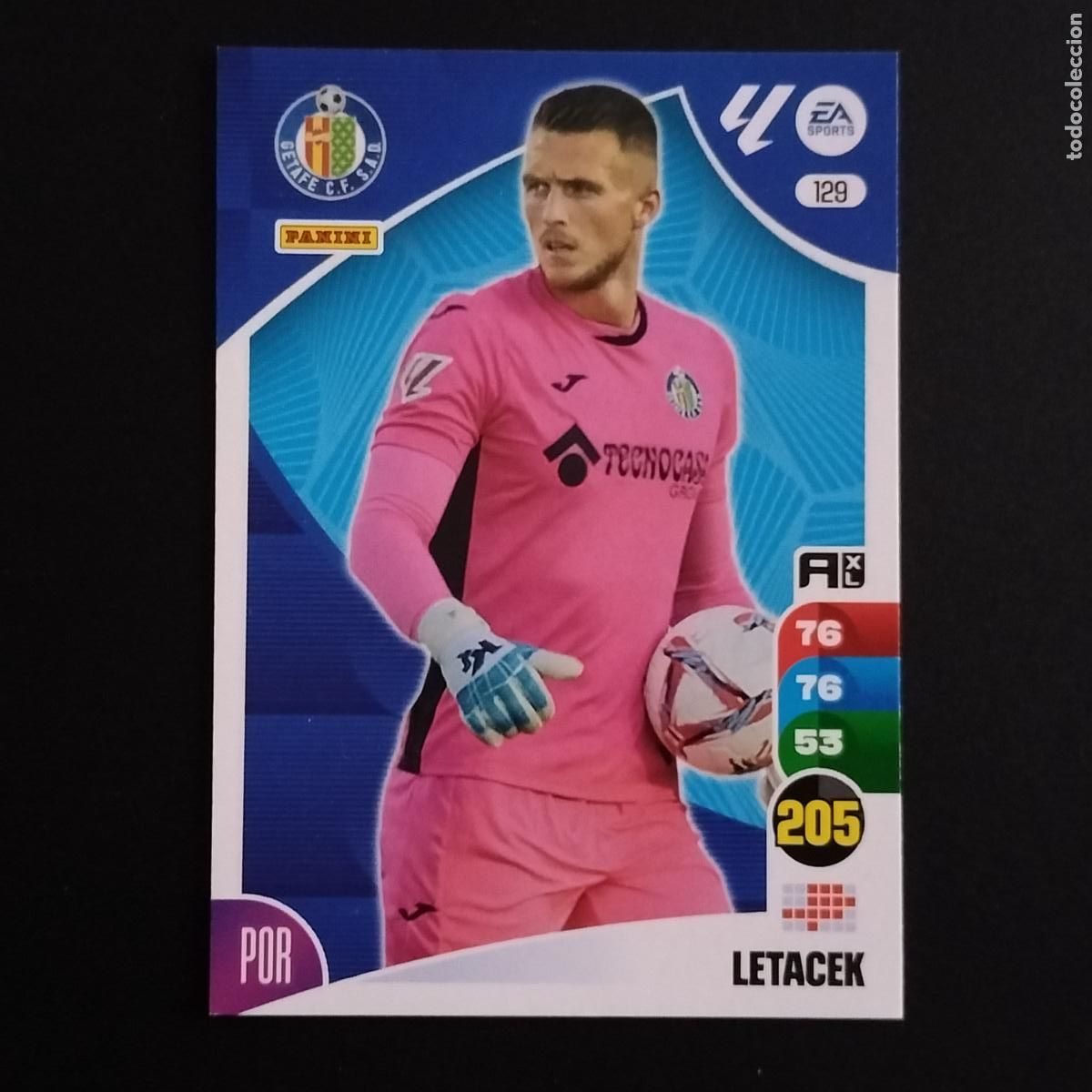 Cromos de F&uacute;tbol: 129 LETACEK GETAFE CROMOS ADRENALYN XL LALIGA CARD 2024 2025 24 25 PANINI
