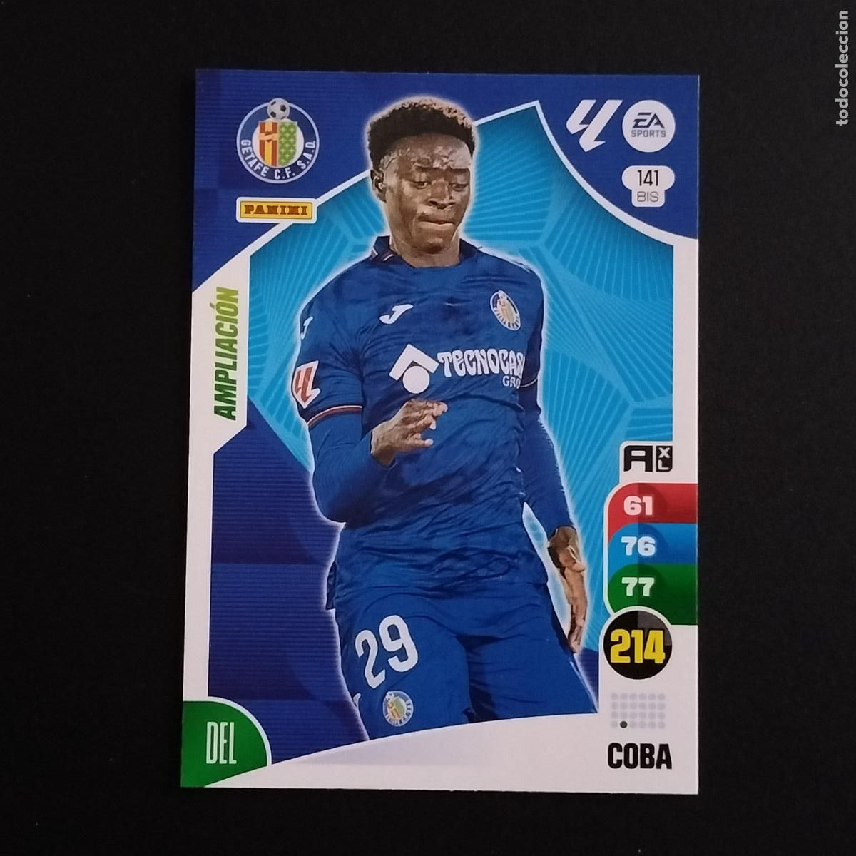 Cromos de F&uacute;tbol: 141 BIS COBA AMPLIACION GETAFE CROMOS ADRENALYN XL LALIGA CARD 2024 2025 24 25 PANINI