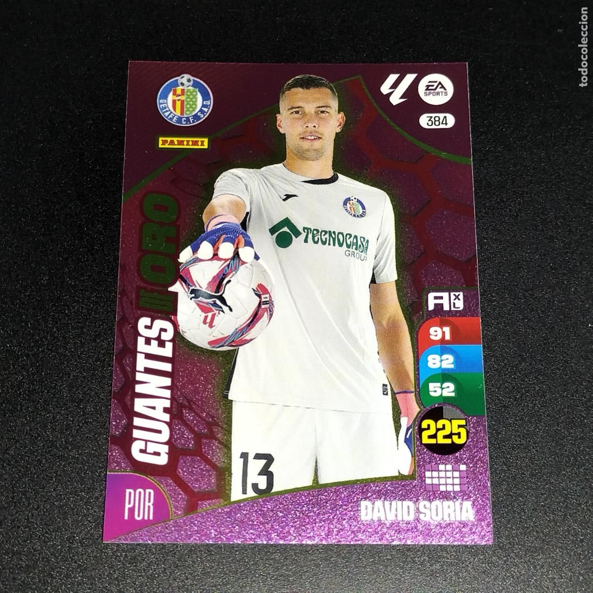 Cromos de F&uacute;tbol: 384 DAVID SORIA GUANTES DE ORO GETAFE CROMOS ADRENALYN XL LALIGA CARD 2024 2025 24 25 PANINI