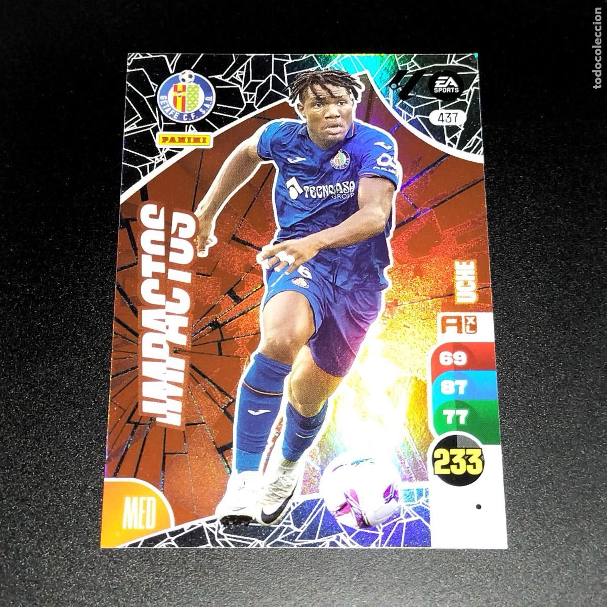 Cromos de F&uacute;tbol: 437 UCHE IMPACTOS GETAFE CROMOS ADRENALYN XL LALIGA CARD 2024 2025 24 25 PANINI