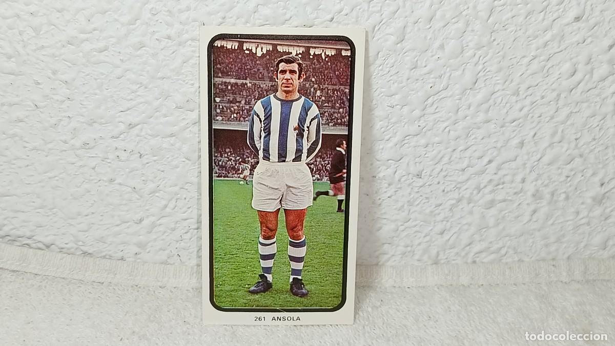 Cromos de F&uacute;tbol: ANTIGUO CROMO N&ordm; 261 ANSOLA REAL SOCIEDAD RUIZ ROMERO CAMPEONATOS NACIONALES FUTBOL 1973 - 74