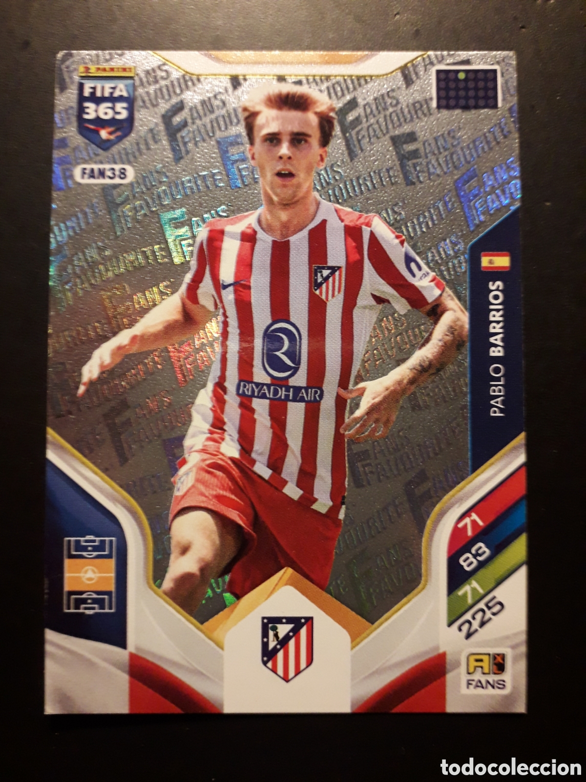 Cromos de F&uacute;tbol: BARRIOS AT MADRID FAN38 FANS FAVOURITE ADRENALYN XL FIFA 365 PANINI 2026 PEDIDO M&Iacute;NIMO 3&euro;