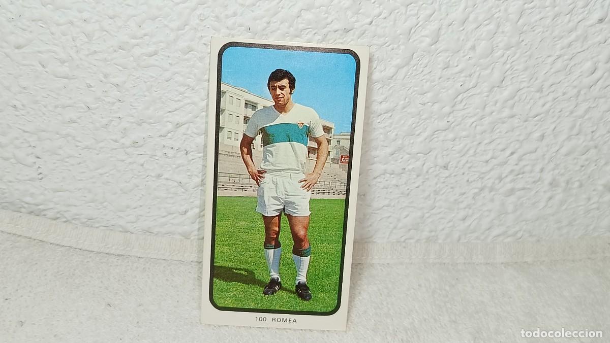 Cromos de F&uacute;tbol: ANTIGUO CROMO N&ordm; 100 ROMEA ELCHE C.F RUIZ ROMERO CAMPEONATOS NACIONALES FUTBOL 1973 - 74