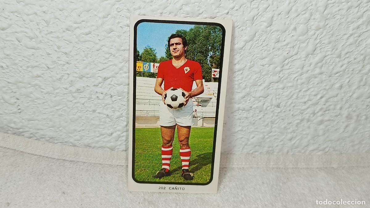 Cromos de F&uacute;tbol: ANTIGUO CROMO N&ordm; 202 CANITO REAL MURCIA RUIZ ROMERO CAMPEONATOS NACIONALES FUTBOL 1973 - 74