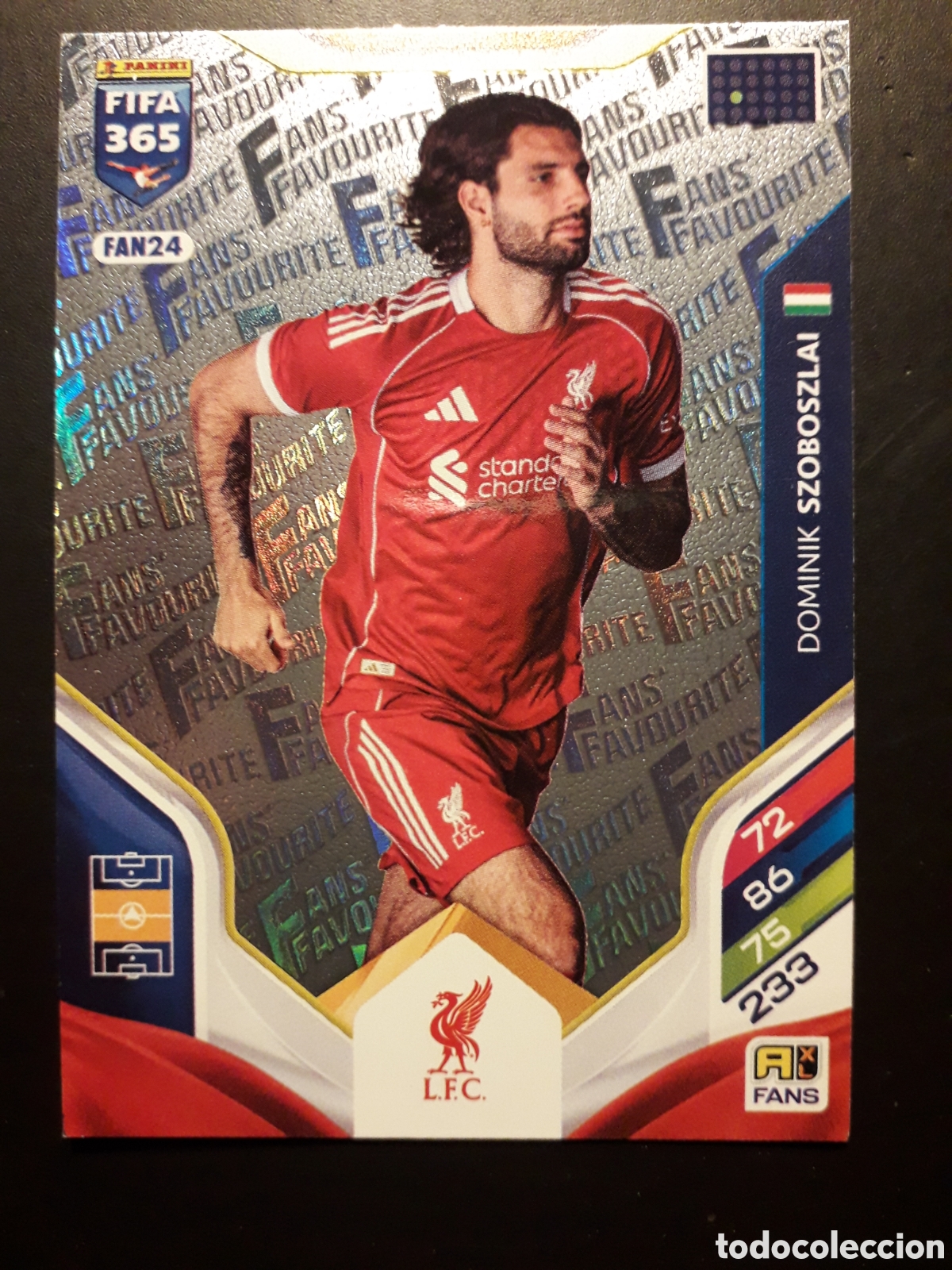 Cromos de F&uacute;tbol: SZBOSZLAI LIVERPOOL FAN24 FANS FAVOURITE ADRENALYN XL FIFA 365 PANINI 2026 PEDIDO M&Iacute;NIMO 3&euro;