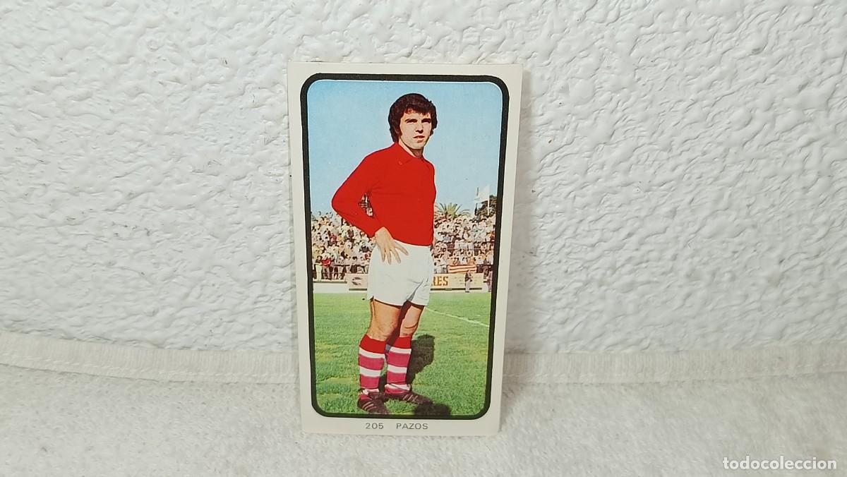 Cromos de F&uacute;tbol: ANTIGUO CROMO N&ordm; 205 PAZOS REAL MURCIA RUIZ ROMERO CAMPEONATOS NACIONALES FUTBOL 1973 - 74