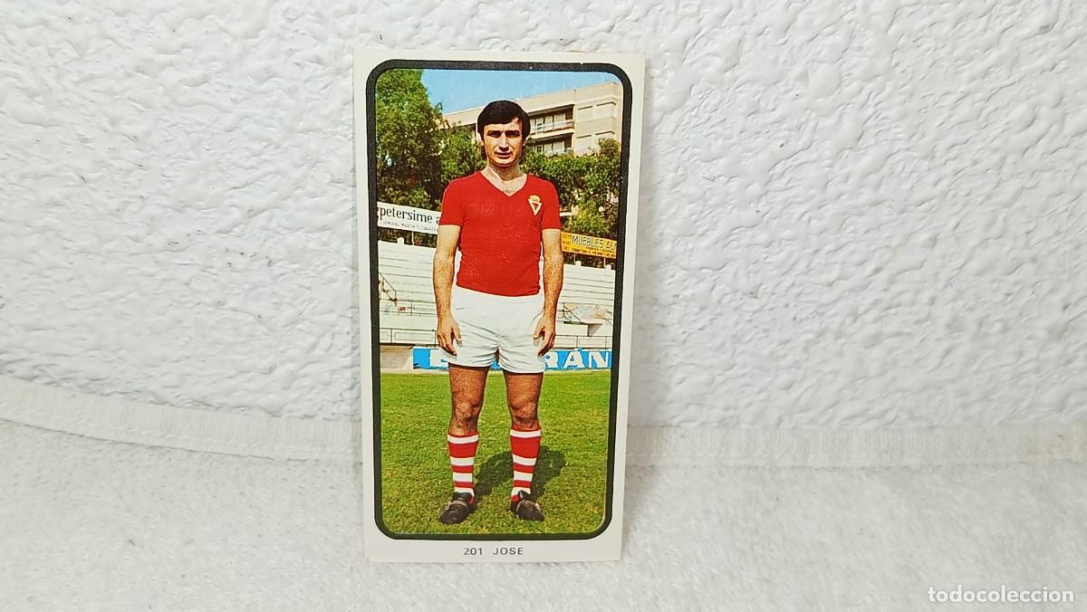Cromos de F&uacute;tbol: ANTIGUO CROMO N&ordm; 201 JOSE REAL MURCIA RUIZ ROMERO CAMPEONATOS NACIONALES FUTBOL 1973 - 74