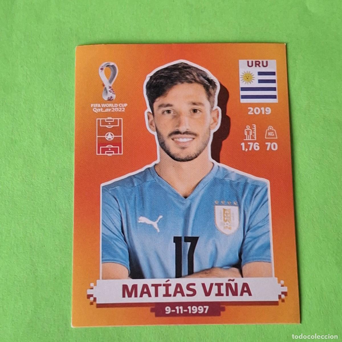 Cromos de F&uacute;tbol: WORLD CUP MUNDIAL QATAR 2022 - VERSION NARANJA SUDAMERICA - URU 9 URUGUAY - MATIAS VI&Ntilde;A