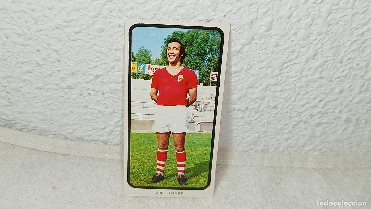 Cromos de F&uacute;tbol: ANTIGUO CROMO N&ordm; 208 JUAREZ REAL MURCIA RUIZ ROMERO CAMPEONATOS NACIONALES FUTBOL 1973 - 74