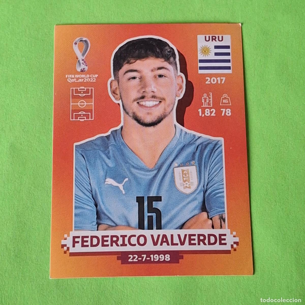Cromos de F&uacute;tbol: WORLD CUP MUNDIAL QATAR 2022 - VERSION NARANJA SUDAMERICA - URU 14 URUGUAY - FEDERICO VALVERDE