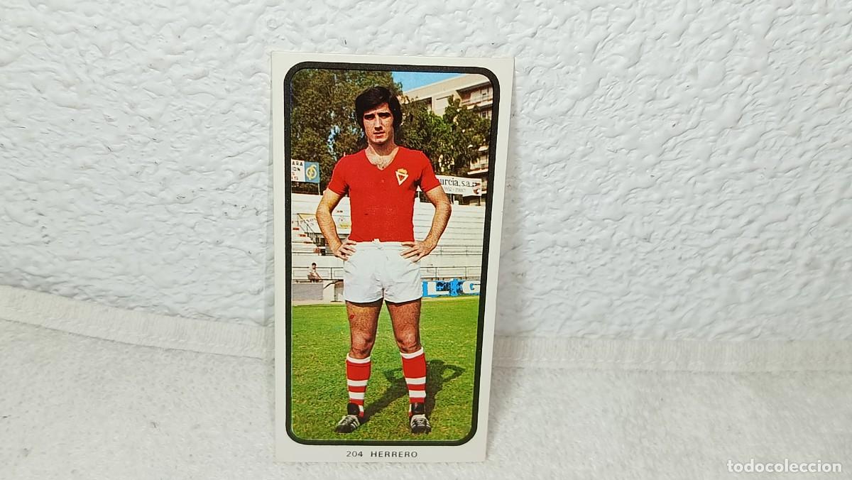 Cromos de F&uacute;tbol: ANTIGUO CROMO N&ordm; 204 HERRERO REAL MURCIA RUIZ ROMERO CAMPEONATOS NACIONALES FUTBOL 1973 - 74