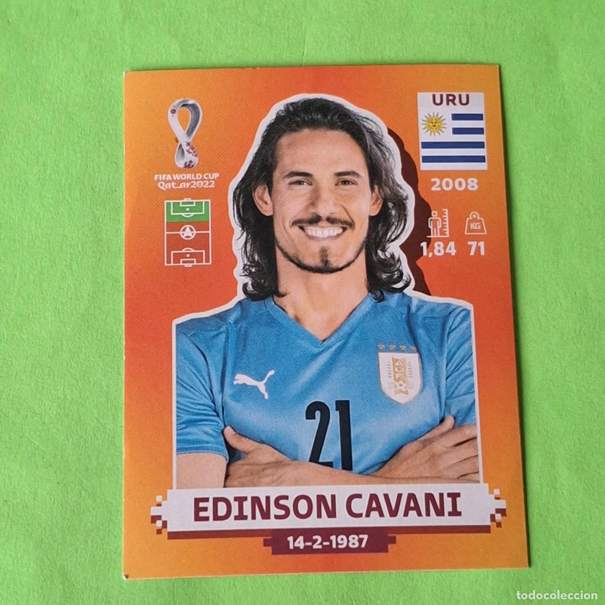 Cromos de F&uacute;tbol: WORLD CUP MUNDIAL QATAR 2022 - VERSION NARANJA SUDAMERICA - URU 16 URUGUAY - EDINSON CAVANI