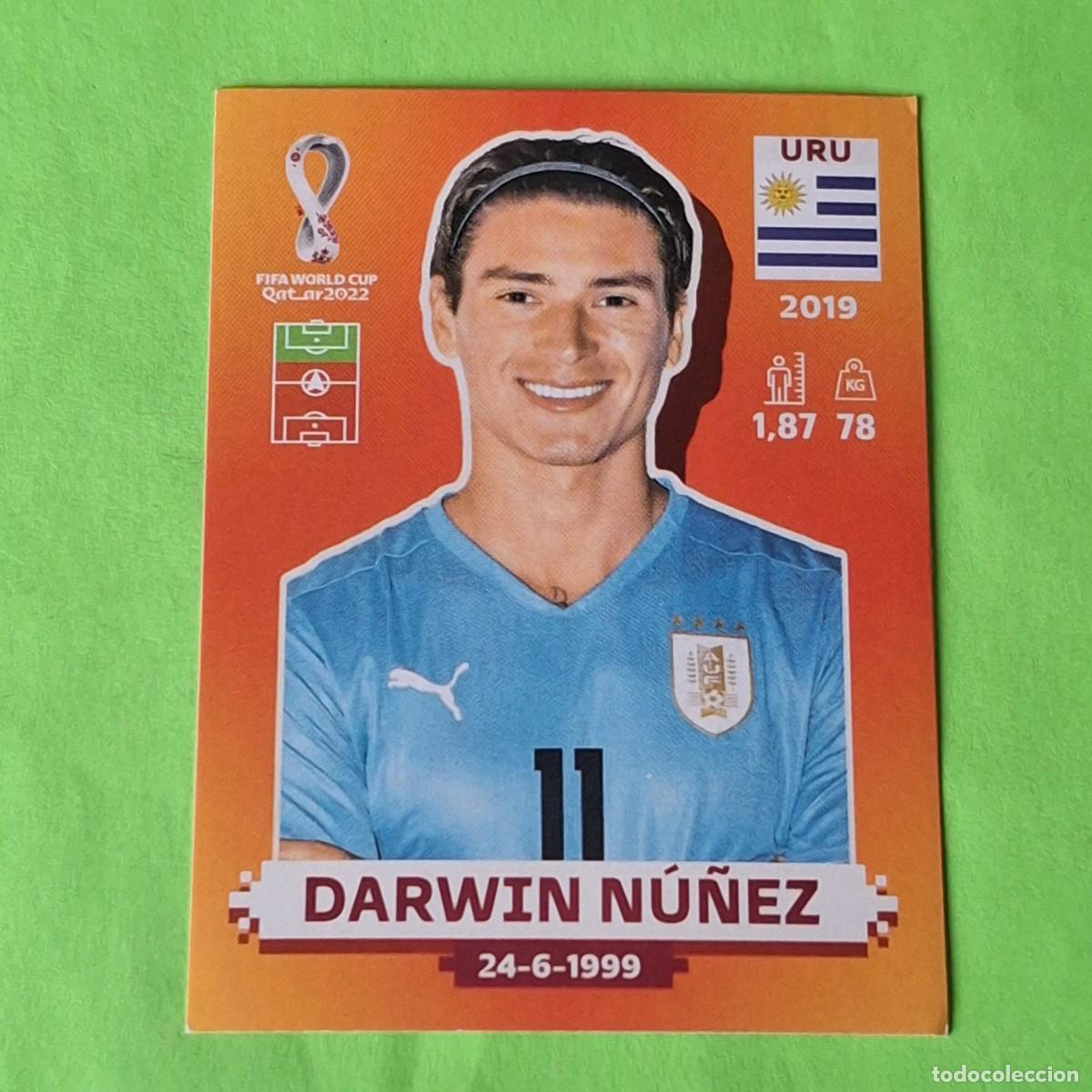 Cromos de F&uacute;tbol: WORLD CUP MUNDIAL QATAR 2022 - VERSION NARANJA SUDAMERICA - URU 17 URUGUAY - DARWIN NU&Ntilde;EZ