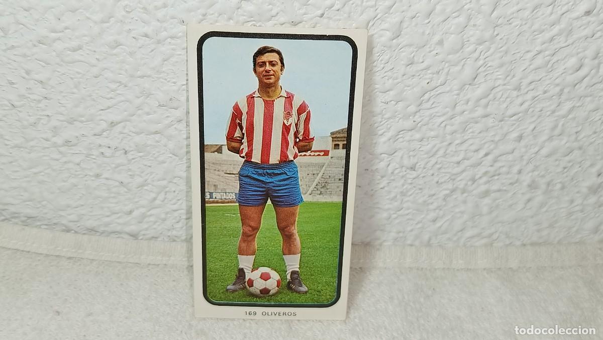 Cromos de F&uacute;tbol: ANTIGUO CROMO N&ordm; 169 OLIVEROS GRANADA C.F RUIZ ROMERO CAMPEONATOS NACIONALES FUTBOL 1973 - 74