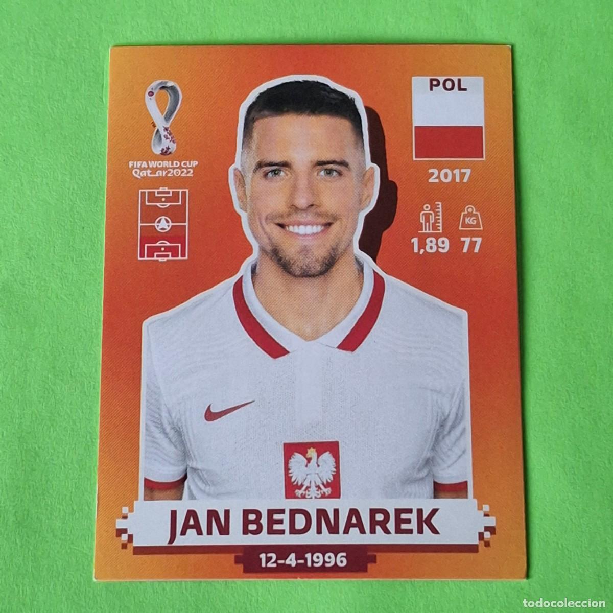 Cromos de F&uacute;tbol: WORLD CUP MUNDIAL QATAR 2022 - VERSION NARANJA SUDAMERICA - POL 4 POLONIA - JAN BEDNAREK