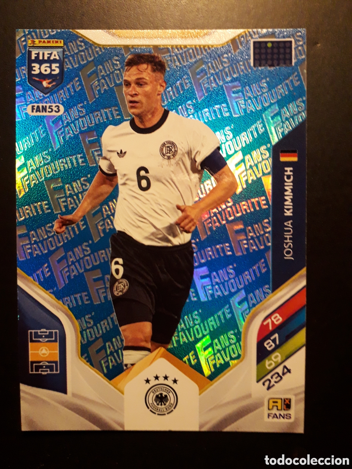 Cromos de F&uacute;tbol: KIMIMICH ALEMANIA FAN53 BLUE FANS FAVOURITE ADRENALYN XL FIFA 365 PANINI 2026 PEDIDO M&Iacute;NIMO 3&euro;