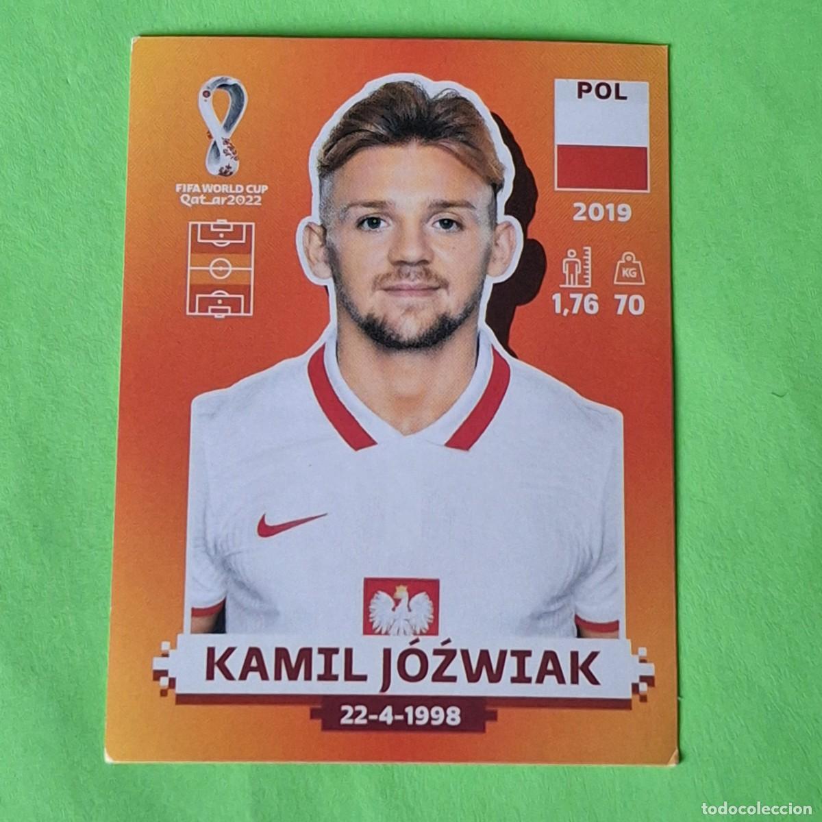 Cromos de F&uacute;tbol: WORLD CUP MUNDIAL QATAR 2022 - VERSION NARANJA SUDAMERICA - POL 10 POLONIA - KAMIL JOZWIAK