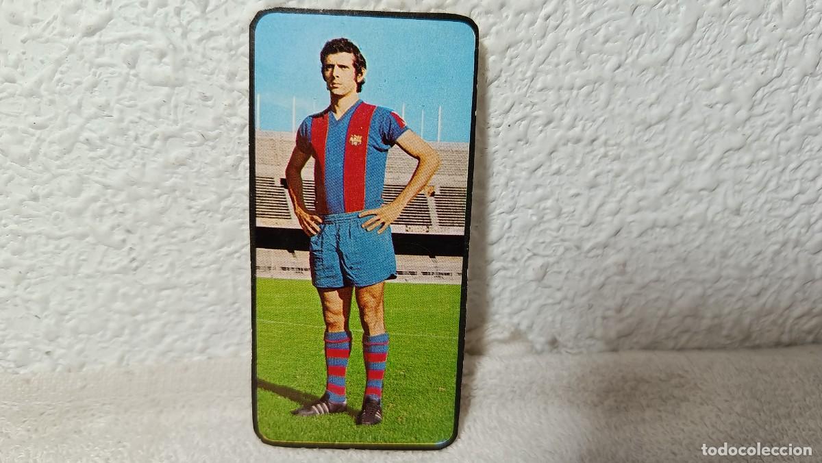 Cromos de F&uacute;tbol: ANTIGUO CROMO N&ordm; 76 DE LA CRUZ F.C BARCELONA RUIZ ROMERO CAMPEONATOS NACIONALES FUTBOL 1973 - 74