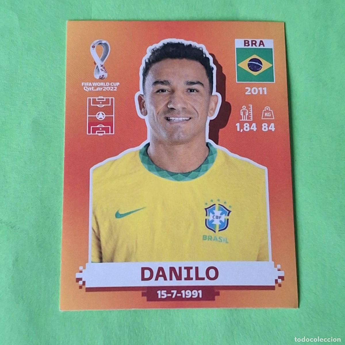 Cromos de F&uacute;tbol: WORLD CUP MUNDIAL QATAR 2022 - VERSION NARANJA SUDAMERICA - BRA 5 BRASIL - DANILO