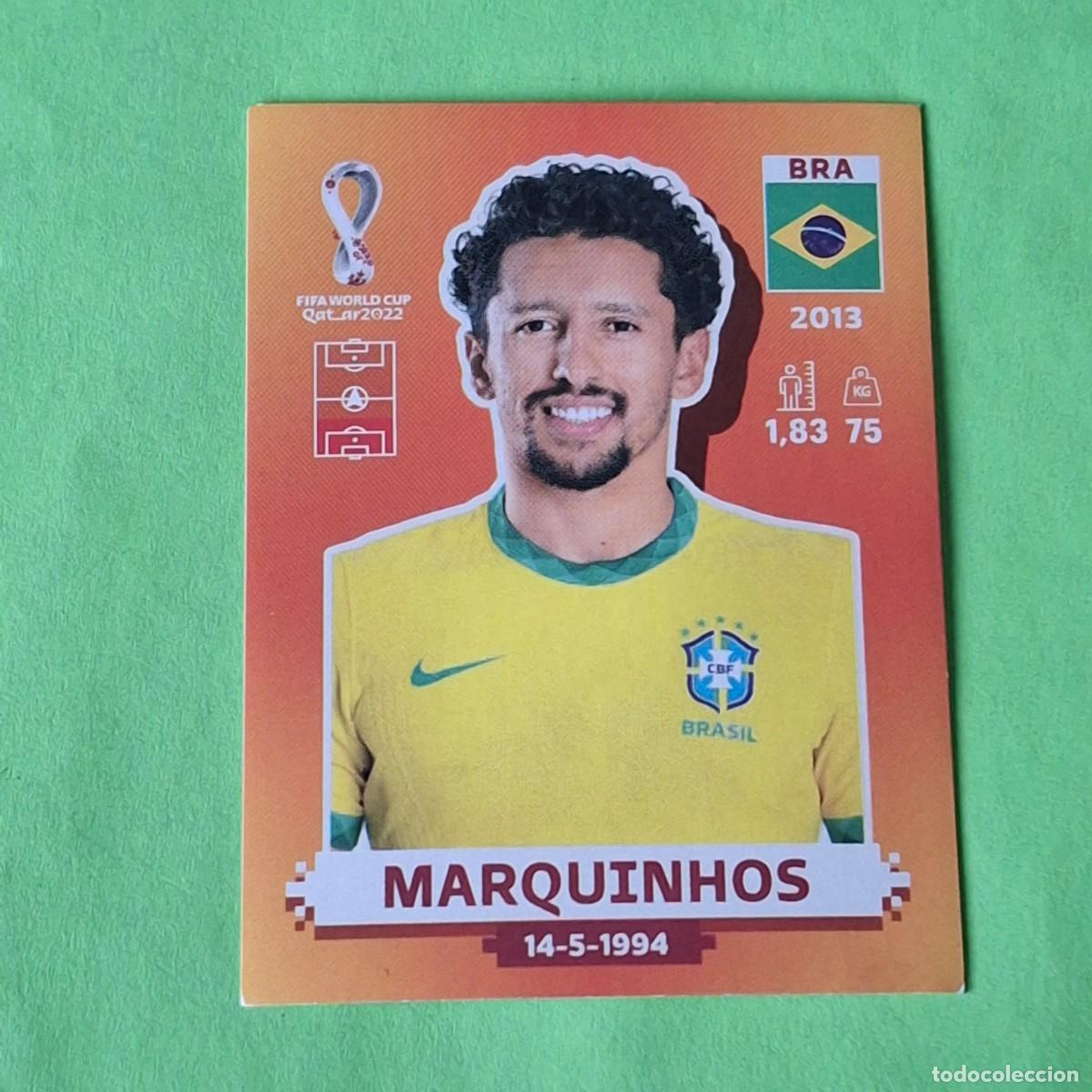 Cromos de F&uacute;tbol: WORLD CUP MUNDIAL QATAR 2022 - VERSION NARANJA SUDAMERICA - BRA 7 BRASIL - MARQUINHOS