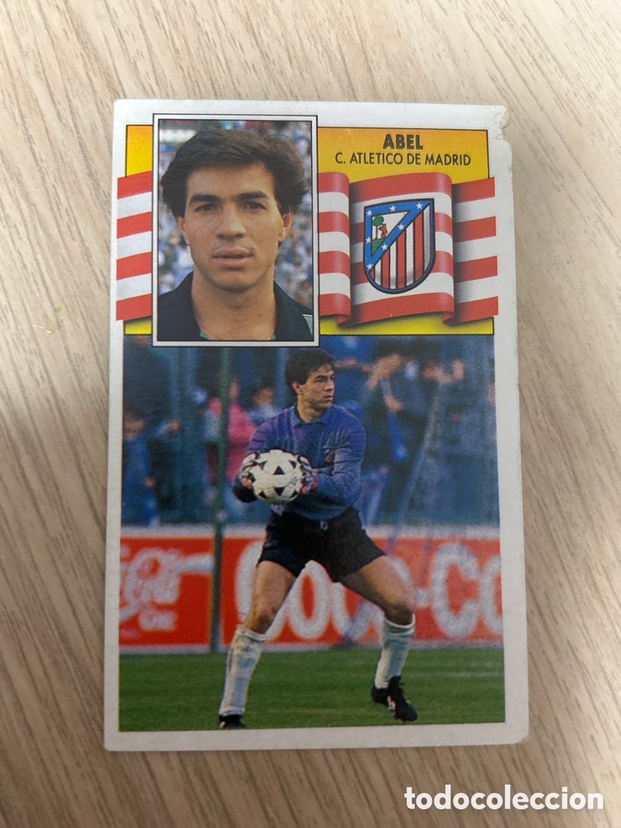 Fu&szlig;ball-Sticker: ABEL ATLETICO DE MADRID LIGA ESTE 1990 1991 90 91 NUNCA PEGADO SIN PEGAR