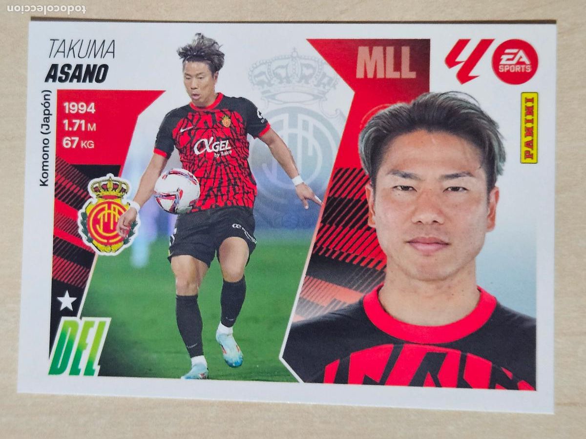 Cromos de F&uacute;tbol: CROMO N&ordm; 18 ASANO - MALLORCA - EDICIONES ESTE 2025-26 - 25/26 (NUEVO)