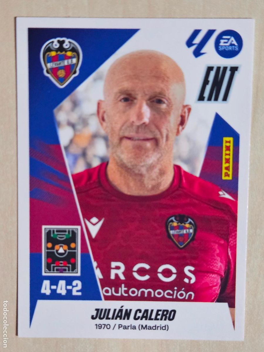 Cromos de F&uacute;tbol: CROMO N&ordm; 2 JULIAN CALERO - LEVANTE - EDICIONES ESTE 2025-26 - 25/26 (NUEVO)