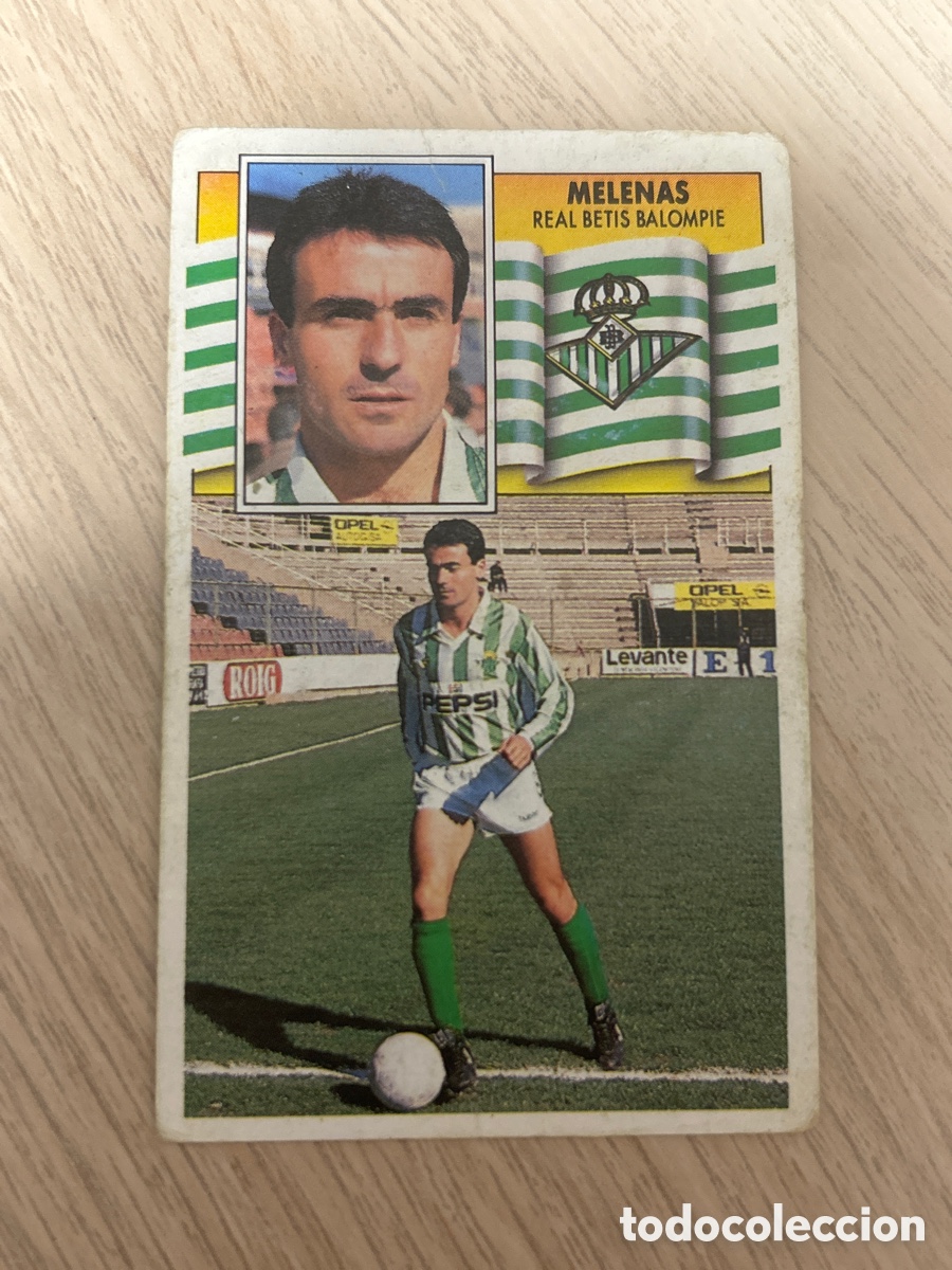 Cromos de F&uacute;tbol: MELENAS BAJA BETIS LIGA ESTE 1990 1991 90 91 LEVE DESPEGADO SOBADO