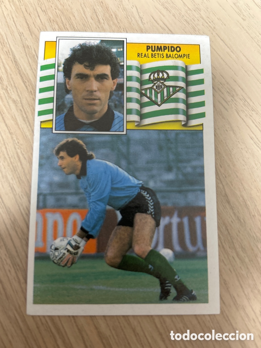 Cromos de F&uacute;tbol: PUMPIDO REAL BETIS BALOMPIE LIGA ESTE 1990 1991 90 91 NUNCA PEGADO SIN PEGAR