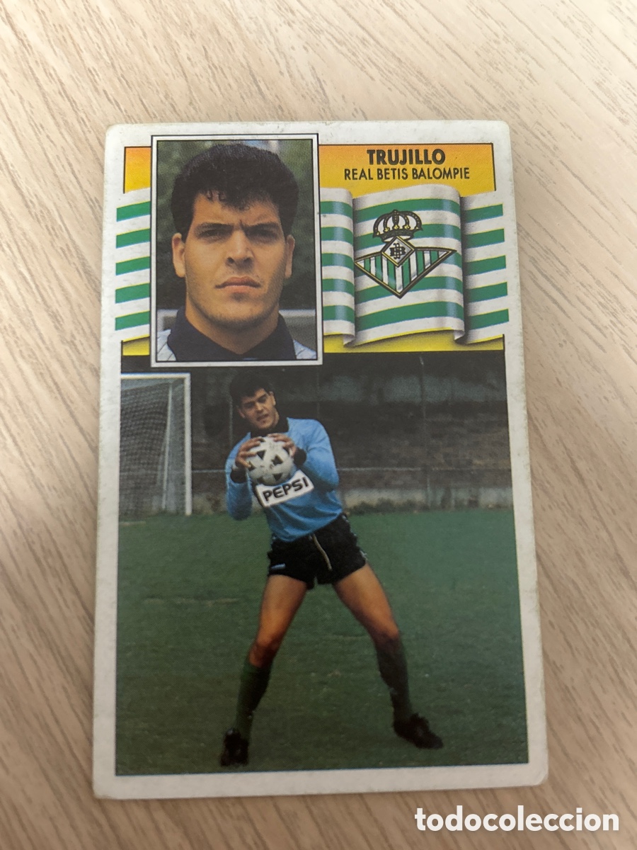 Cromos de F&uacute;tbol: TRUJILLO REAL BETIS BALOMPIE LIGA ESTE 1990 1991 90 91 NUNCA PEGADO SIN PEGAR