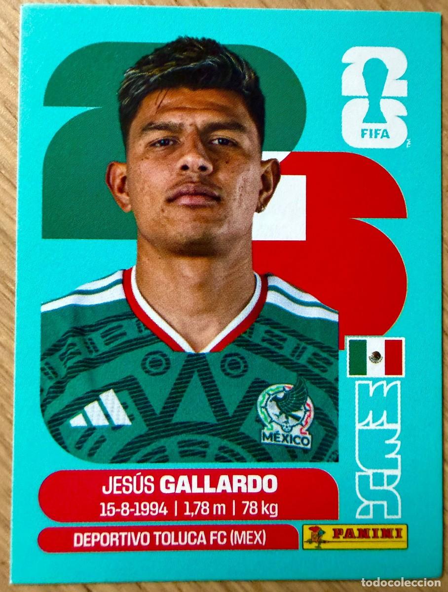 Cromos de F&uacute;tbol: MEX6 MEX 6 JESUS GALLARDO MEXICO MUNDIAL FIFA WORLD CUP 2026 26 STICKER PANINI CROMO SIN PEGAR