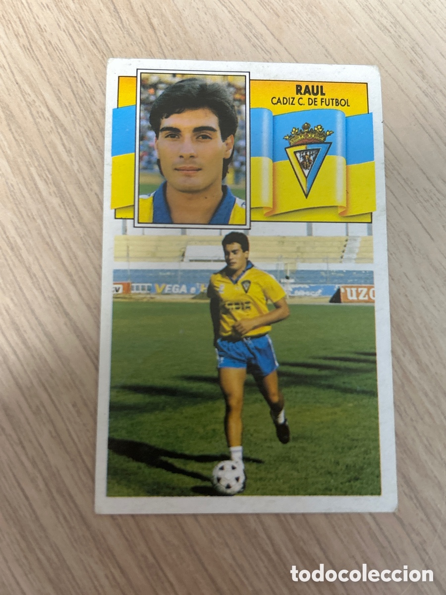 Cromos de f&uacute;tbol: RAUL CADIZ LIGA ESTE 1990 1991 90 91 NUNCA PEGADO SIN PEGAR