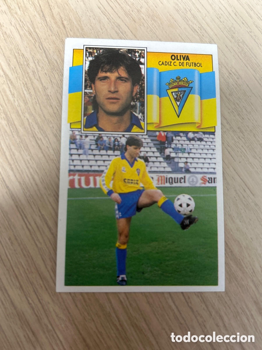 Cromos de f&uacute;tbol: OLIVA CADIZ LIGA ESTE 1990 1991 90 91 NUNCA PEGADO SIN PEGAR