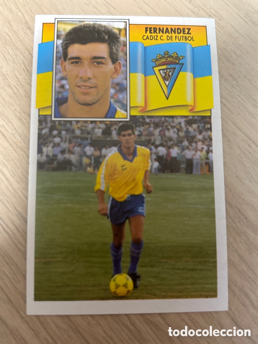 Cromos de F&uacute;tbol: FERNANDEZ CADIZ LIGA ESTE 1990 1991 90 91 NUNCA PEGADO SIN PEGAR