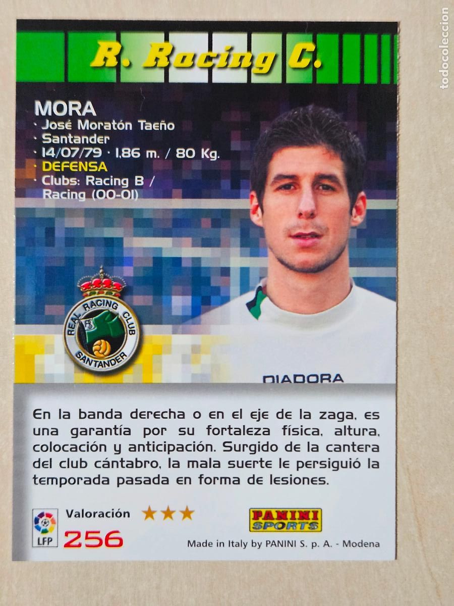 Cartes &agrave; collectionner de Football: CROMO N&ordm; 256 MORA - MEGACRACKS 2004 05 - RACING DE SANTANDER