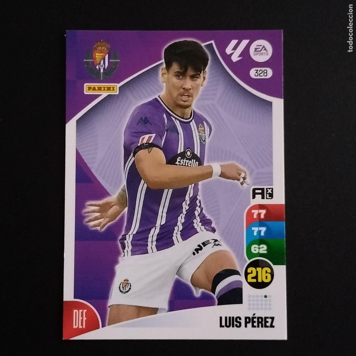 Cromos de F&uacute;tbol: 328 LUIS PEREZ VALLADOLID CROMOS ADRENALYN XL LALIGA CARD 2024 2025 24 25 PANINI