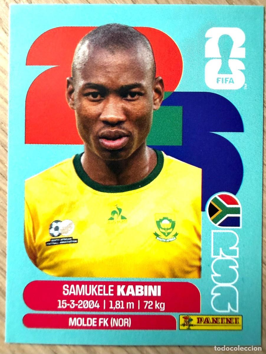 Cromos de F&uacute;tbol: RSA5 RSA 5 SAMUKELE KABINI SUDAFRICA MUNDIAL FIFA WORLD CUP 2026 26 STICKER PANINI CROMO SIN PEGAR