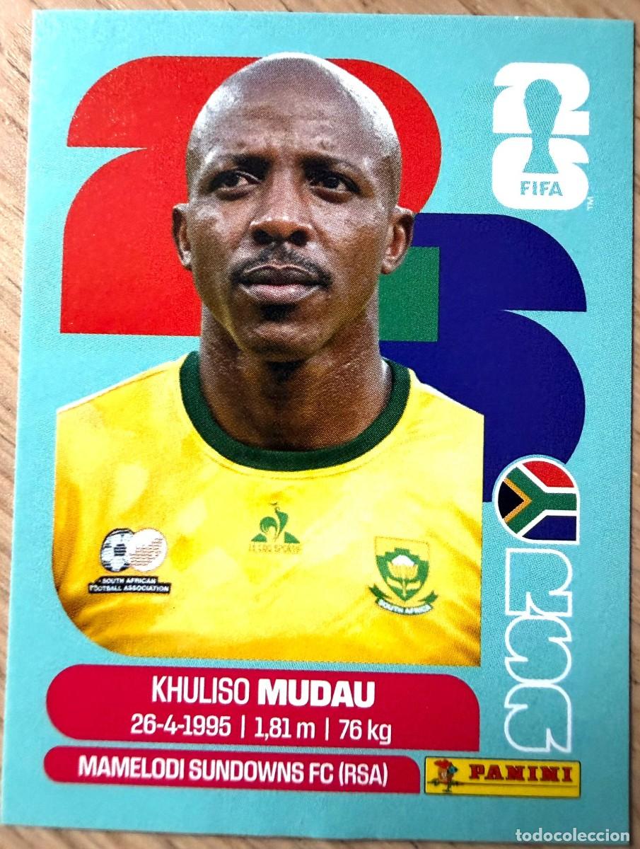 Cromos de F&uacute;tbol: RSA9 RSA 9 KHULISO MUDAU SUDAFRICA MUNDIAL FIFA WORLD CUP 2026 26 STICKER PANINI CROMO SIN PEGAR