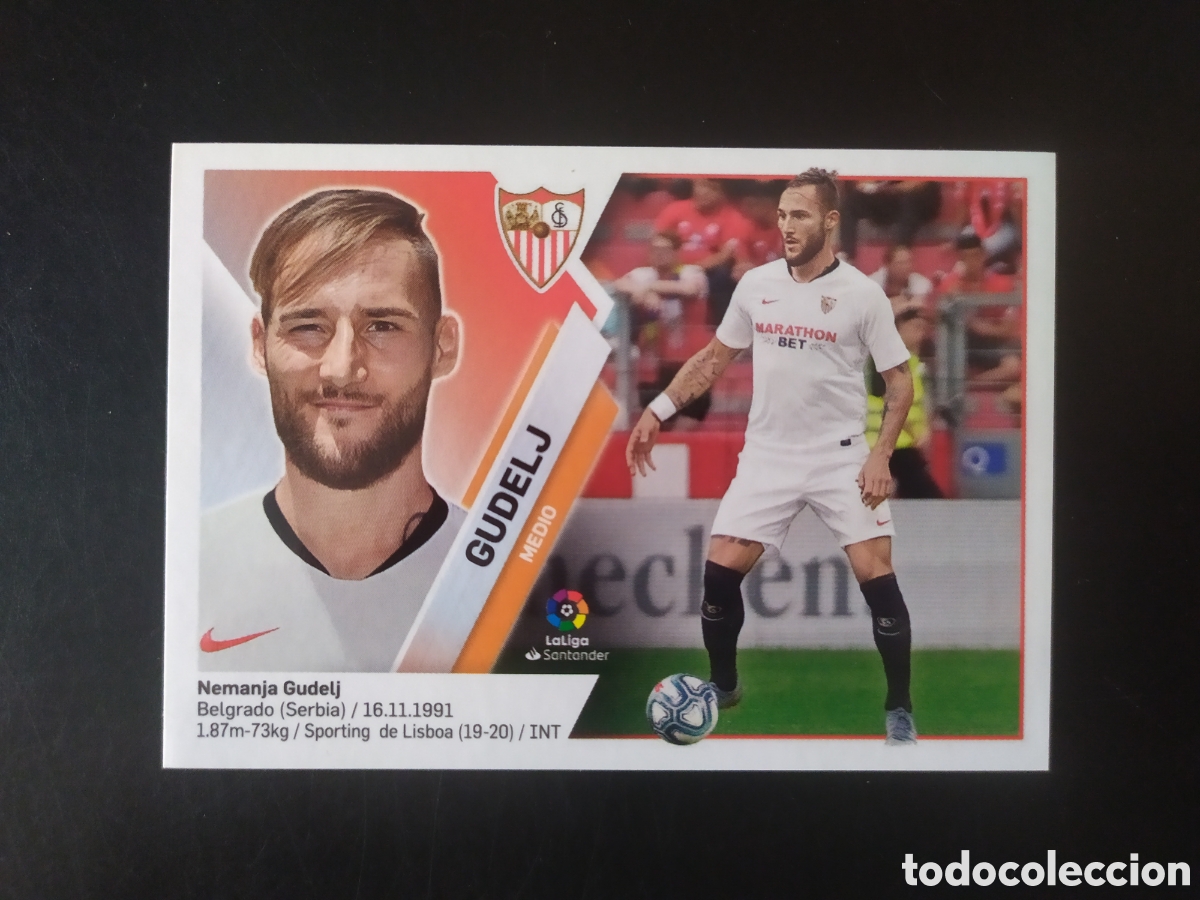 Cromos de F&uacute;tbol: Liga este 2019 2020 19 20 panini Gudelj coloca n&deg; 9 bis Sevilla