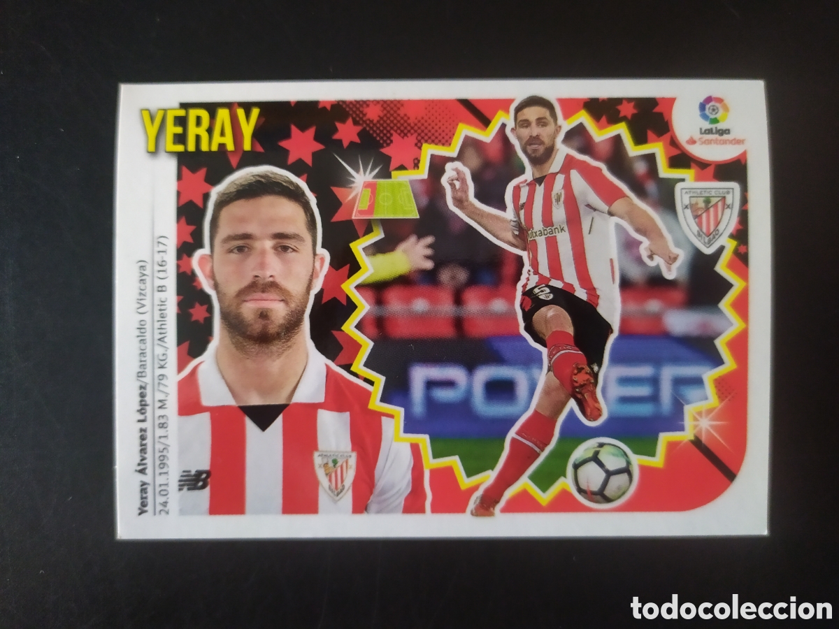 Cromos de F&uacute;tbol: Liga este 2018 2019 18 19 panini Yeray n&deg; 4B 4 B Athletic Bilbao