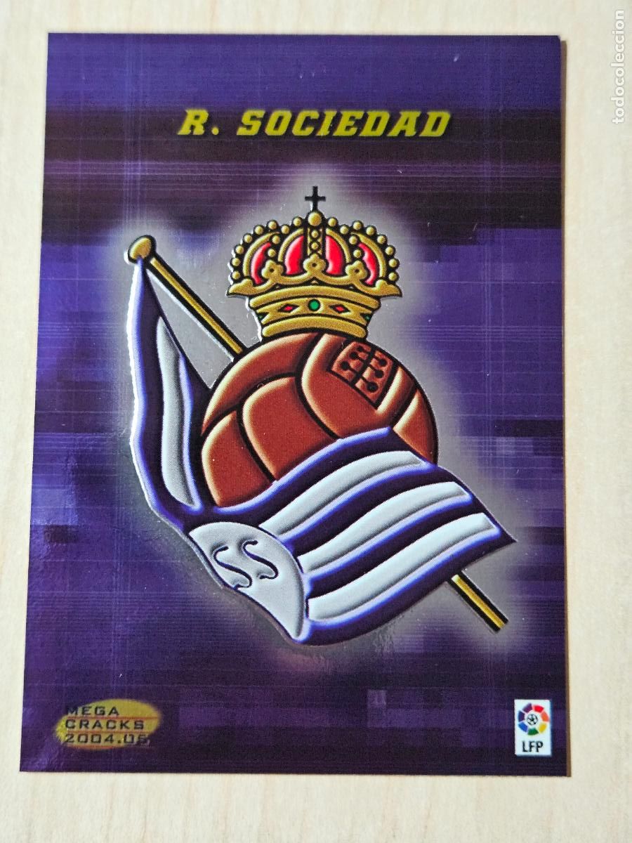 Cromos de F&uacute;tbol: CROMO N&ordm; 289 ESCUDO - MEGACRACKS 2004 05 - REAL SOCIEDAD