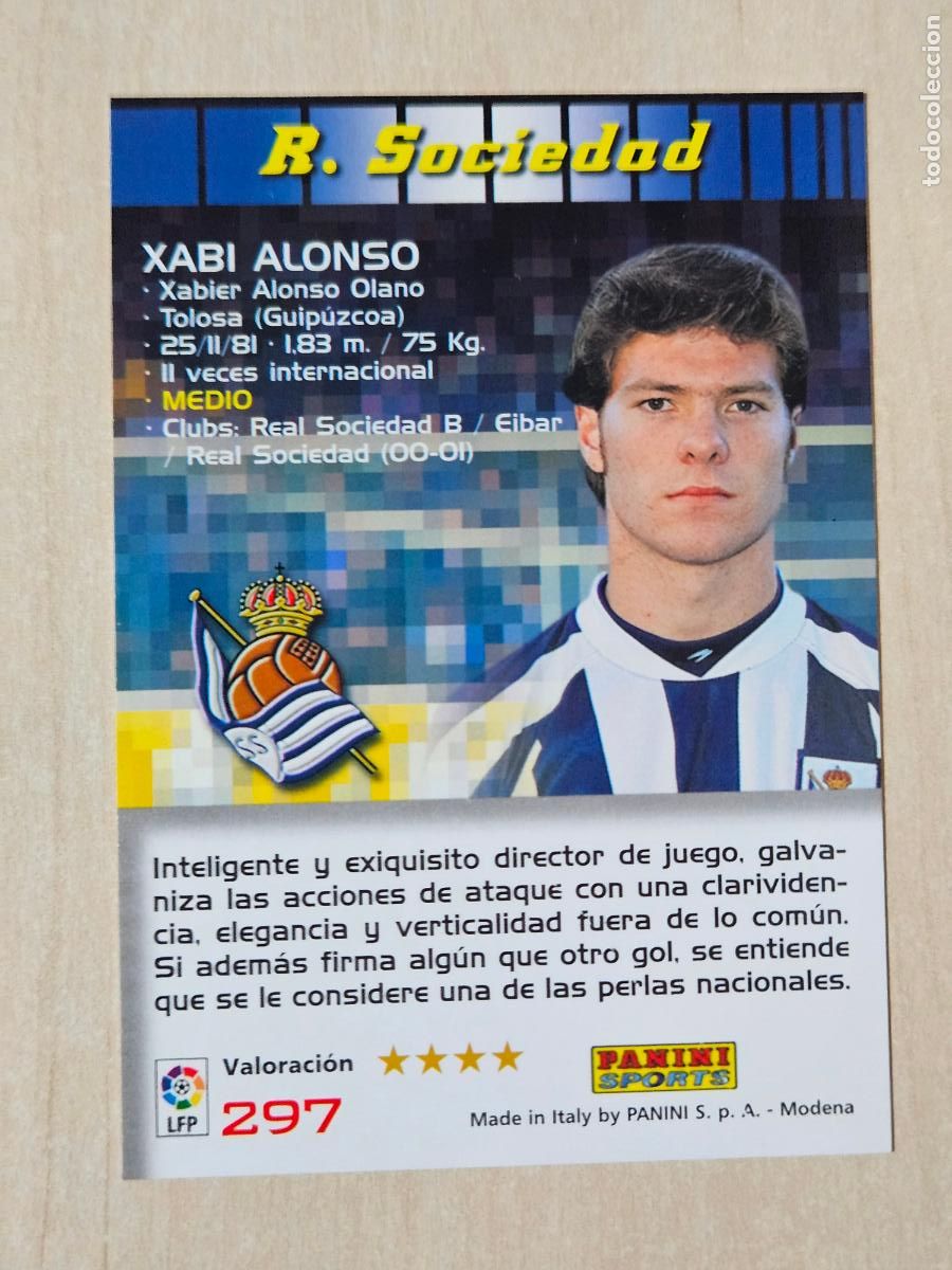 Cromos de F&uacute;tbol: CROMO N&ordm; 297 XABI ALONSO - MEGACRACKS 2004 05 - REAL SOCIEDAD