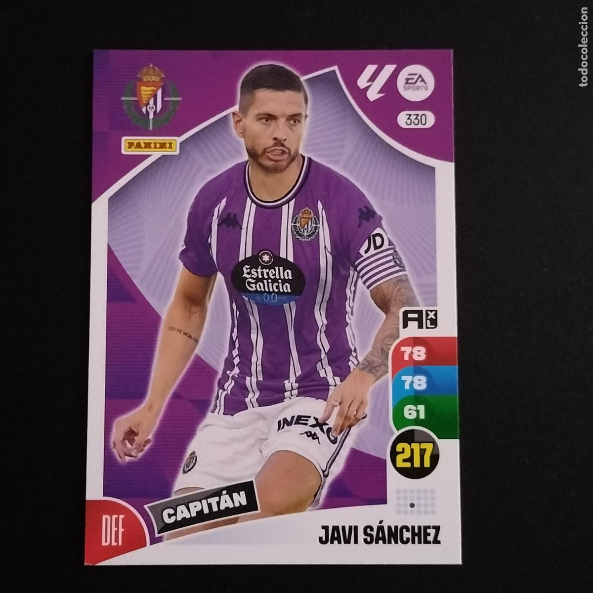 Cromos de F&uacute;tbol: 330 JAVI SANCHEZ VALLADOLID CROMOS ADRENALYN XL LALIGA CARD 2024 2025 24 25 PANINI