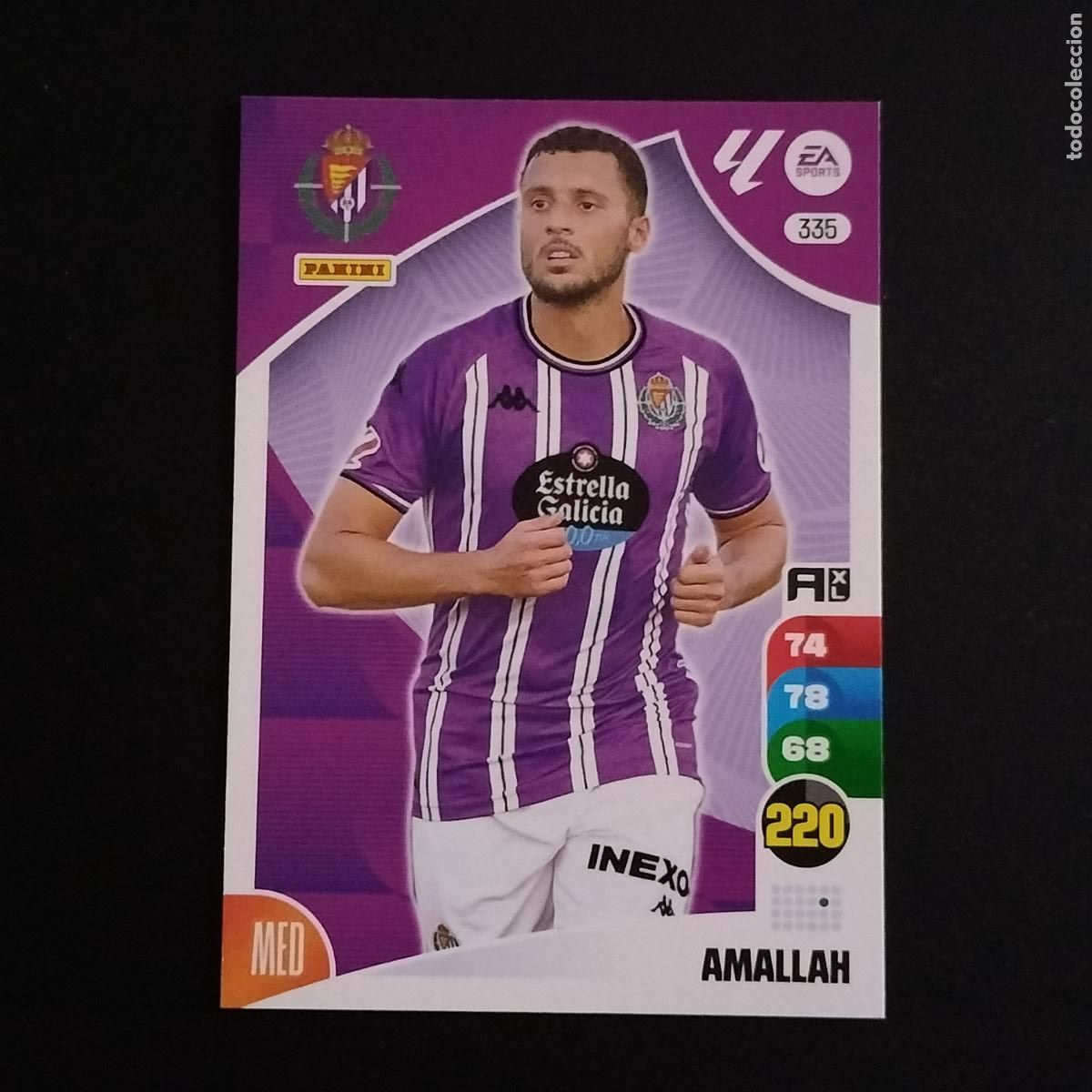 Cromos de F&uacute;tbol: 335 AMALLAH VALLADOLID CROMOS ADRENALYN XL LALIGA CARD 2024 2025 24 25 PANINI