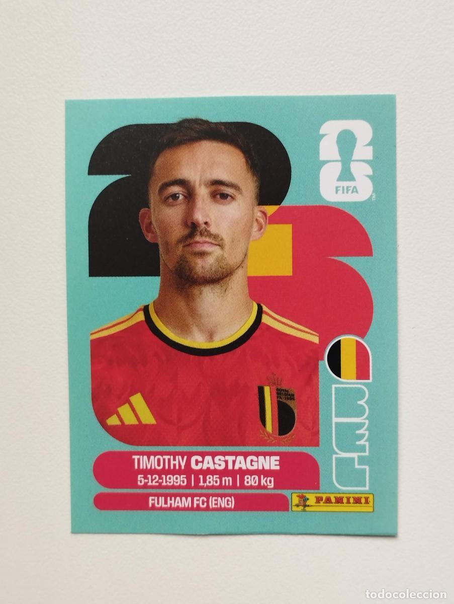 Cromos de F&uacute;tbol: CROMO STICKER WORLD CUP 2026 MUNDIAL 26 PANINI BELGICA BEL4 BEL 4 TIMOTHY CASTAGNE